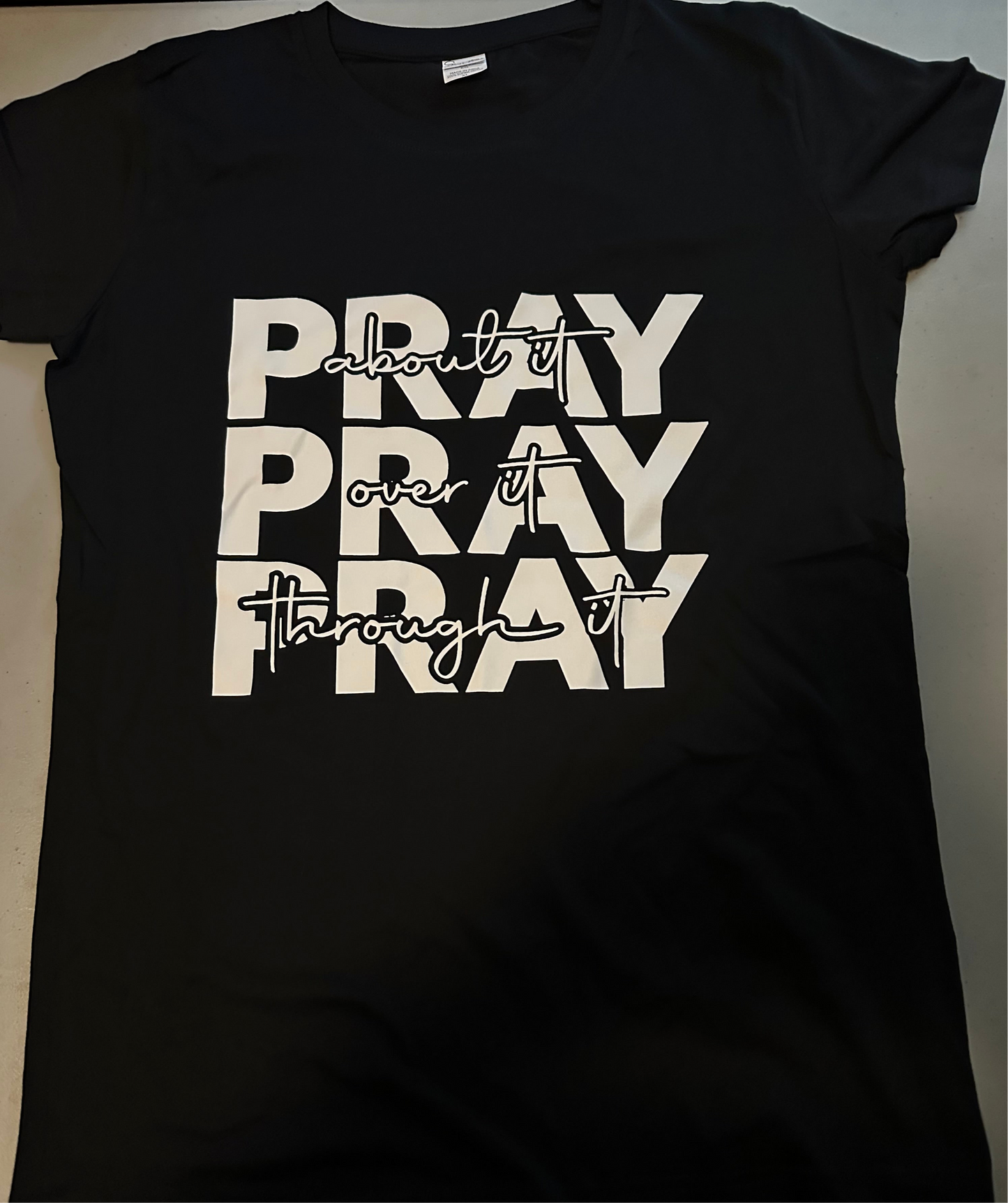 Faith-based Unisex medium Pray T-shirt