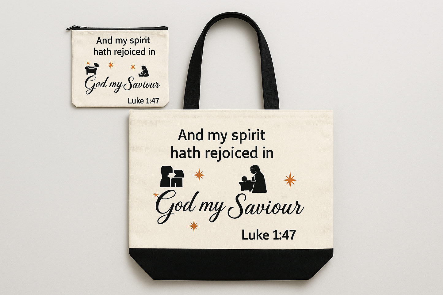 Christian Inspirational Bible pouch and tote bag