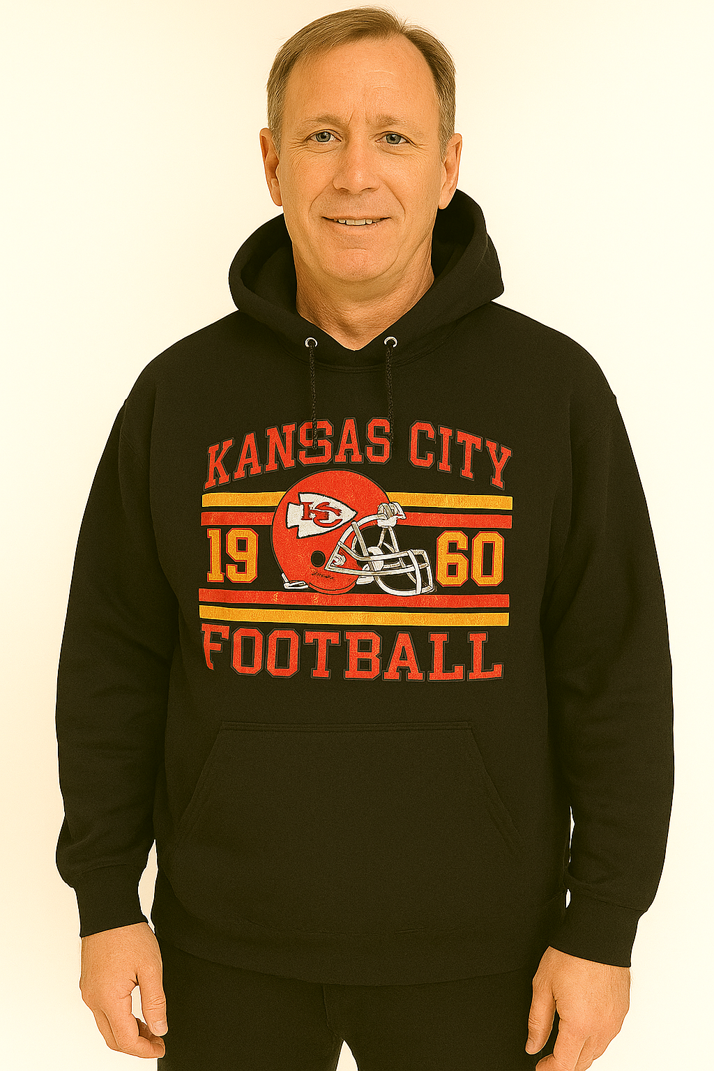 Black XL , Large Kansas Football Hoodie