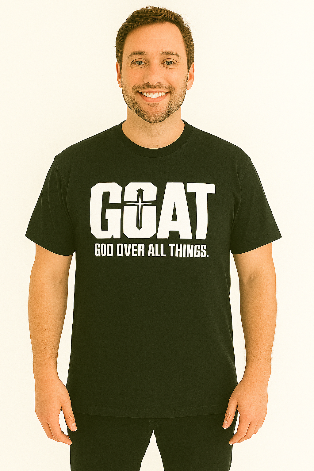 XL Black God Over All Things