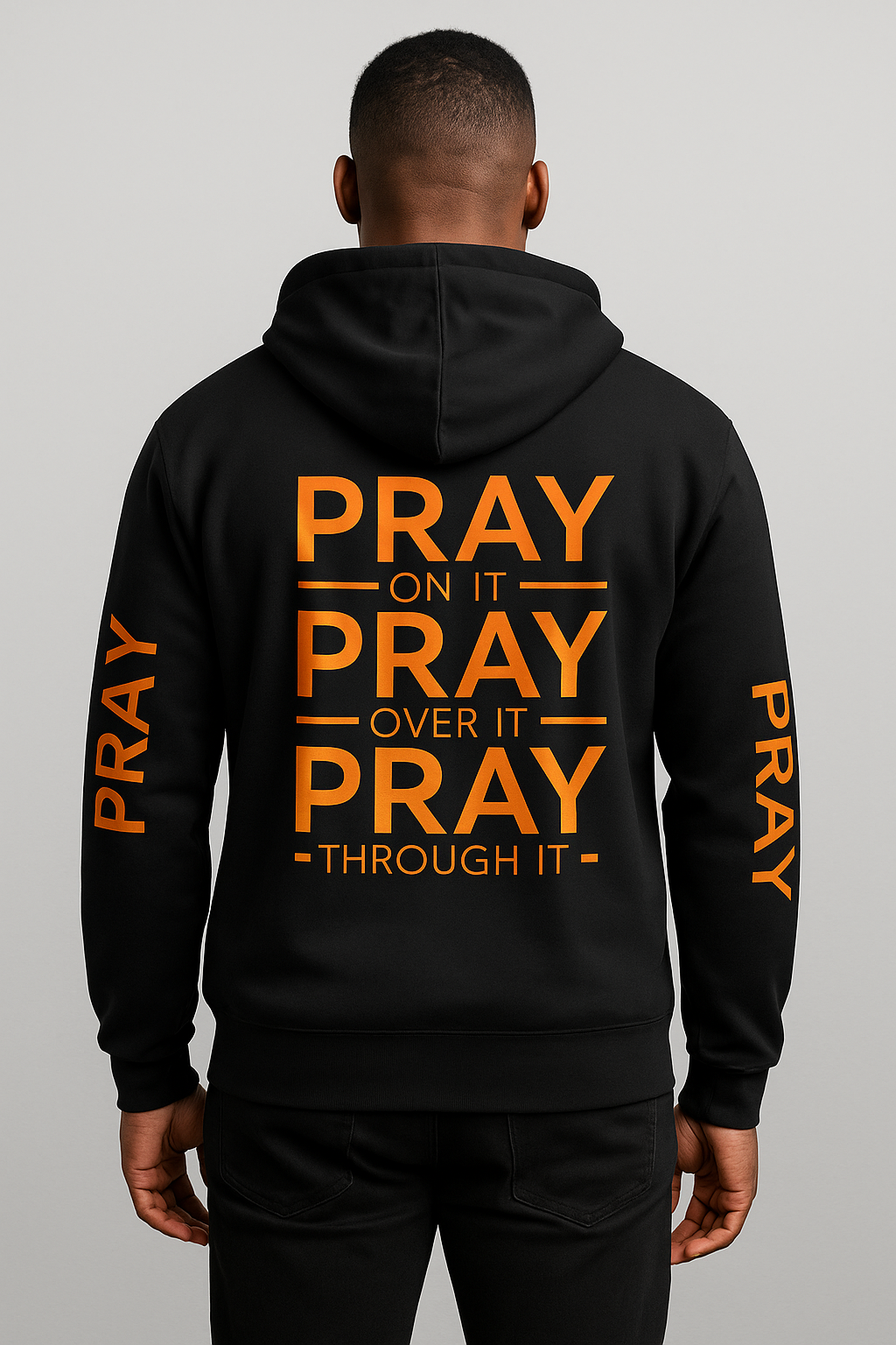 Black Pray over it Hoodie