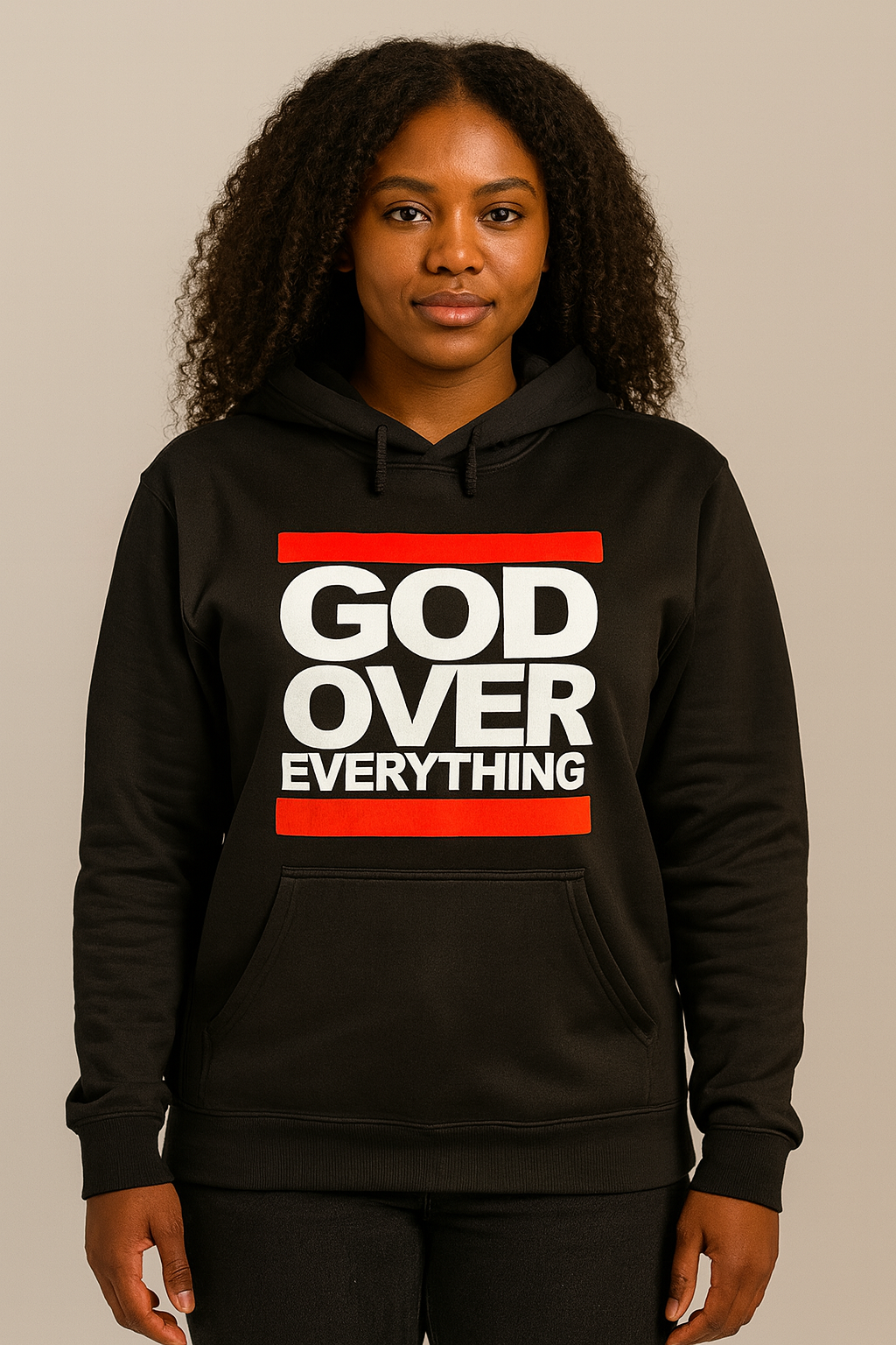 XL Black God Over everything