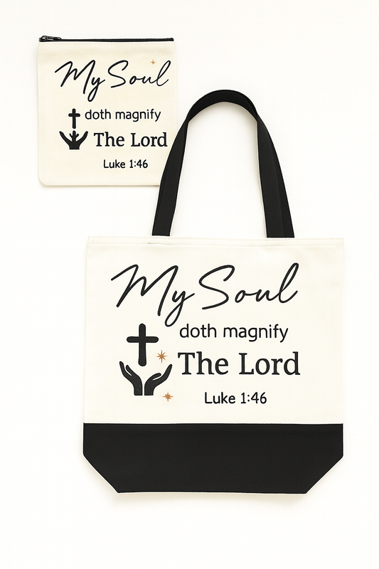 Christian inspirational Bible pouch and tote bag