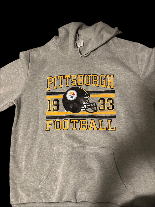2XL Grey Pittsburgh Hoodie