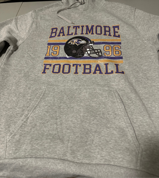 2XL Baltimore Grey Hoodie
