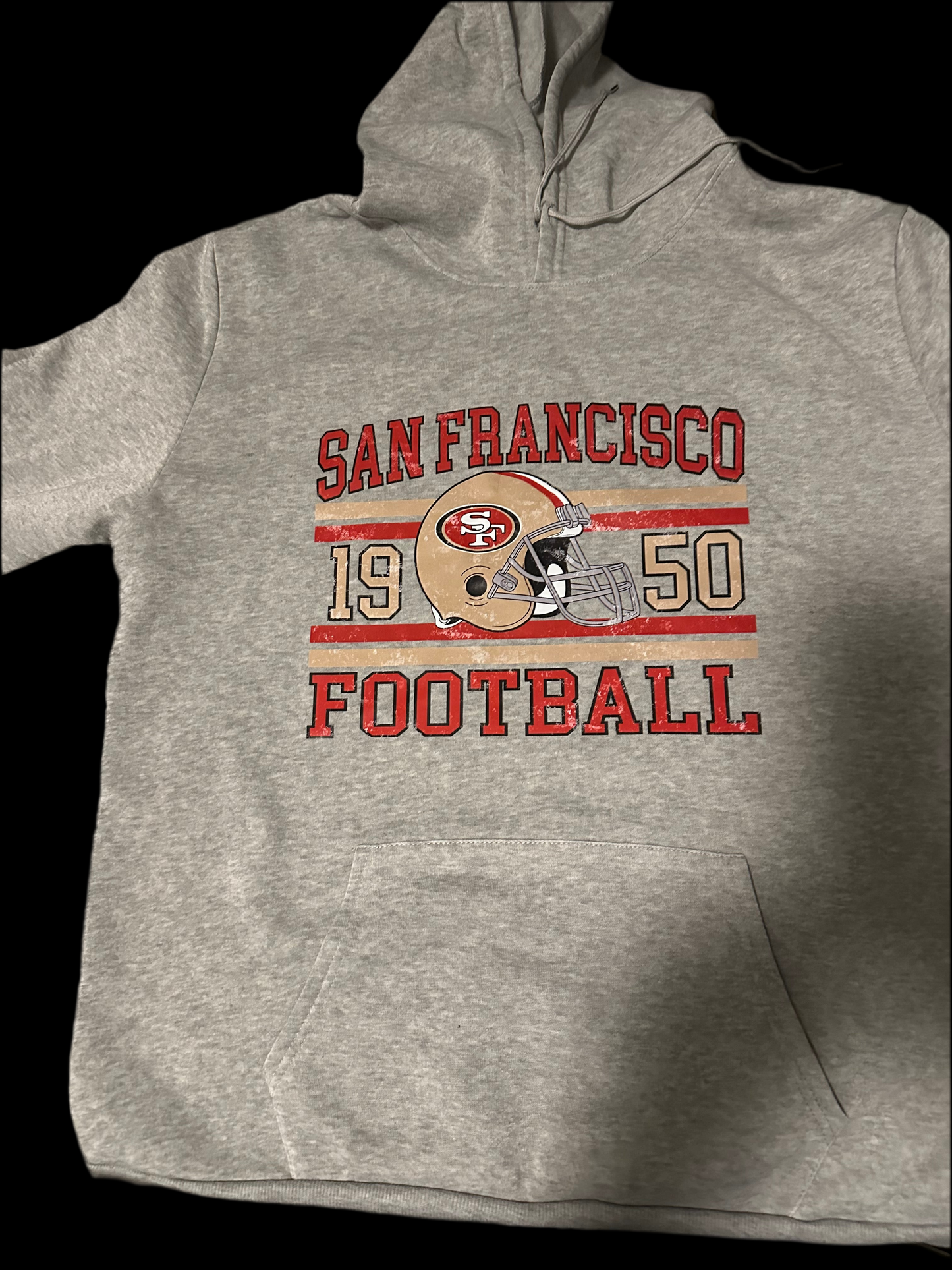 XL Grey San Francisco Football Hoodie