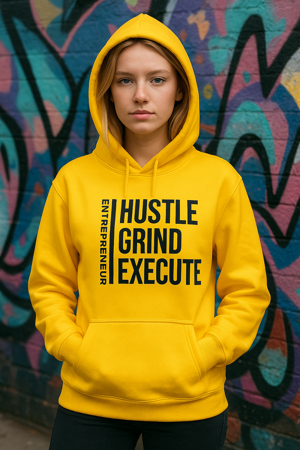 Yellow XL Entrepreneur Hustle Grind Execute
