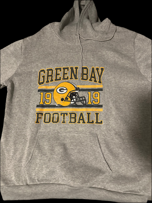 2XL Grey Green Bay Football