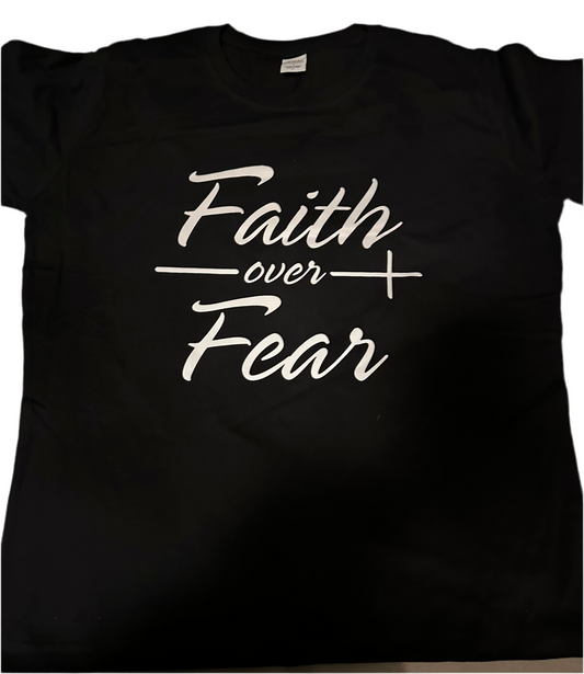 Faith based- Large Ladies Black Faith over Fear