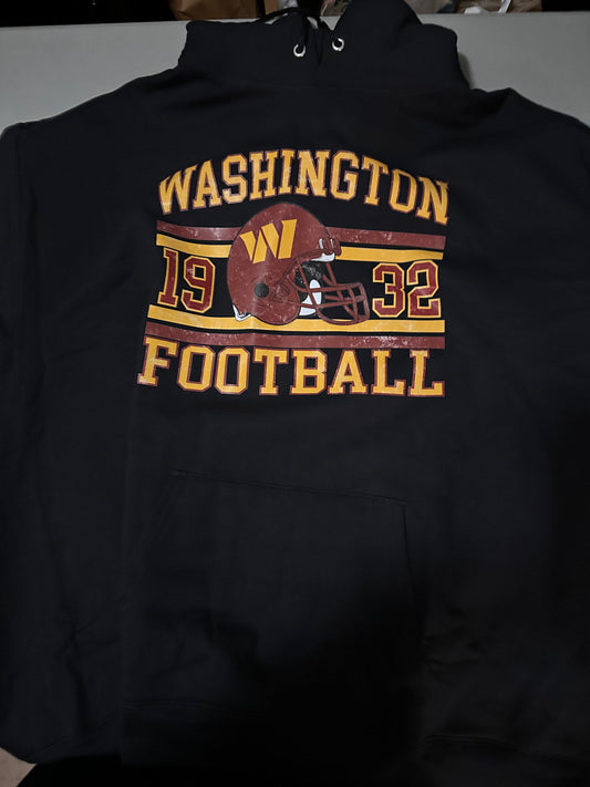 Black Large Washington Football Hoodie