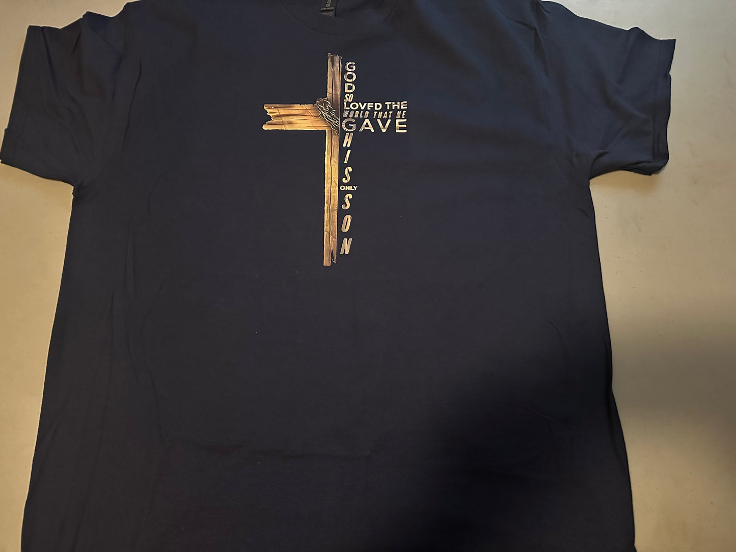 Black XL For God So Loved The World