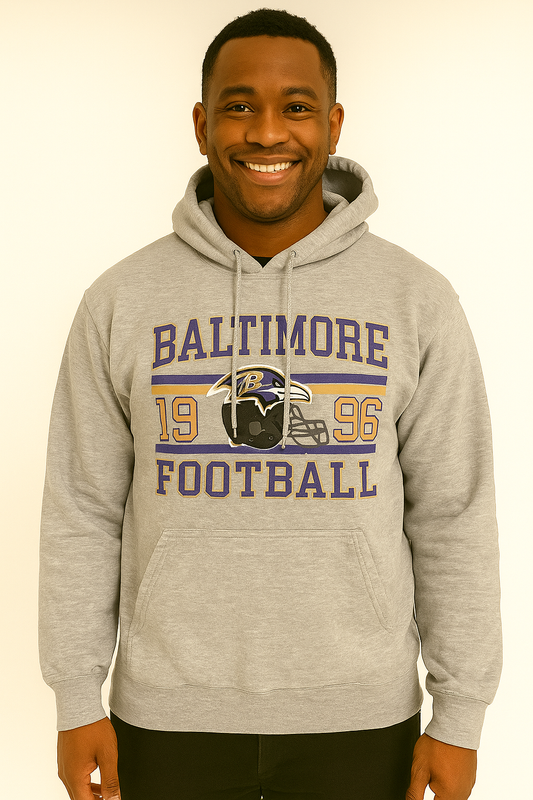 2XL Baltimore Grey Hoodie