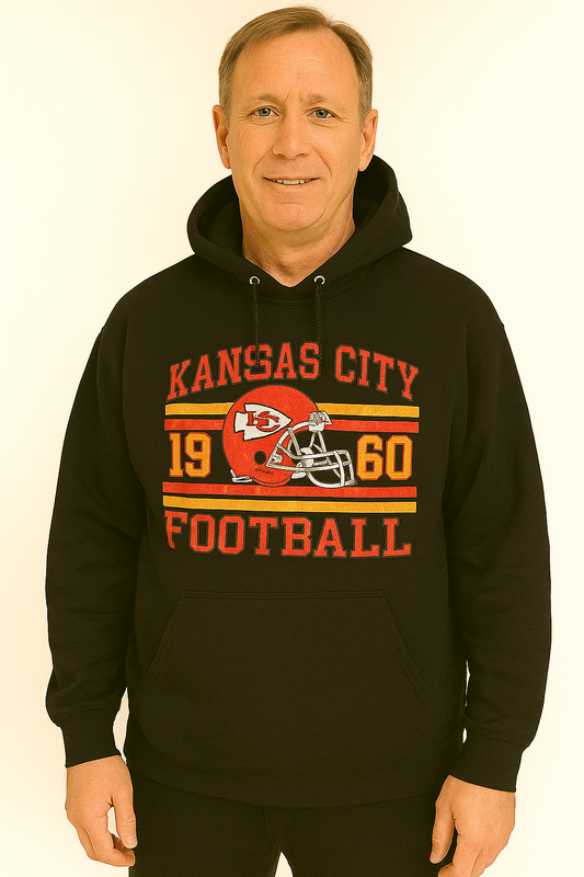 Black XL , Large Kansas Football Hoodie
