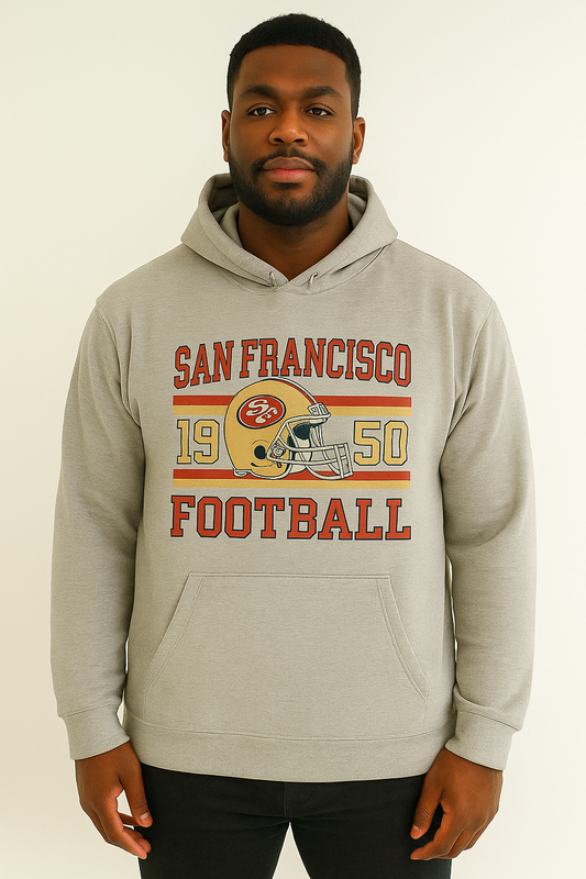 XL Grey San Francisco Football Hoodie