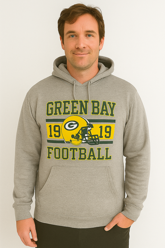 2XL Grey Green Bay Football
