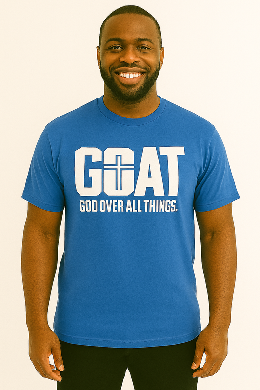 XL Blue God Over All Things