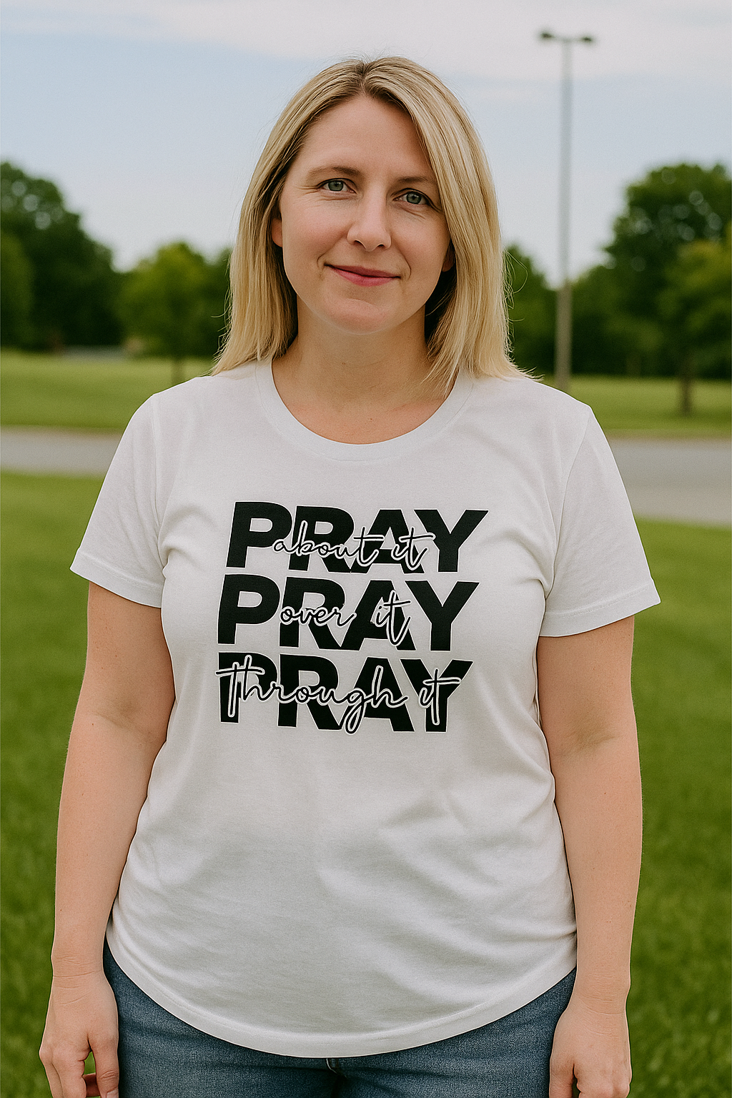 Ladies pray about it, pray over it, pray through it