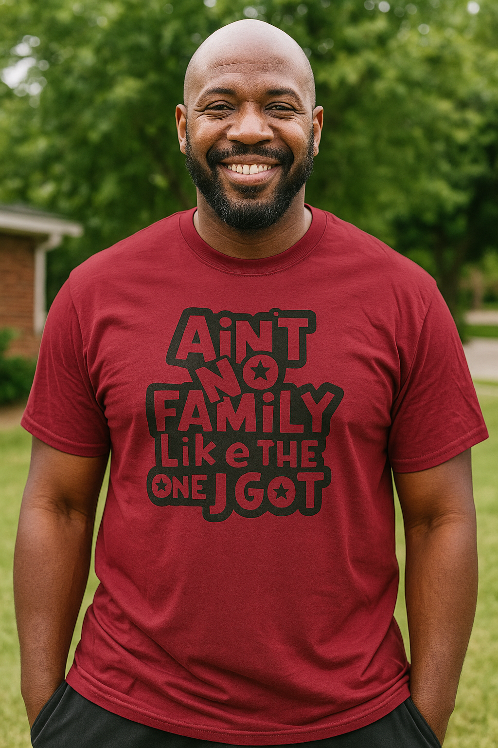 2XL Dark Red Ain’t No Family Like The One I Got