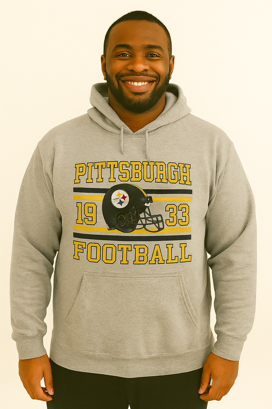 2XL Grey Pittsburgh Hoodie