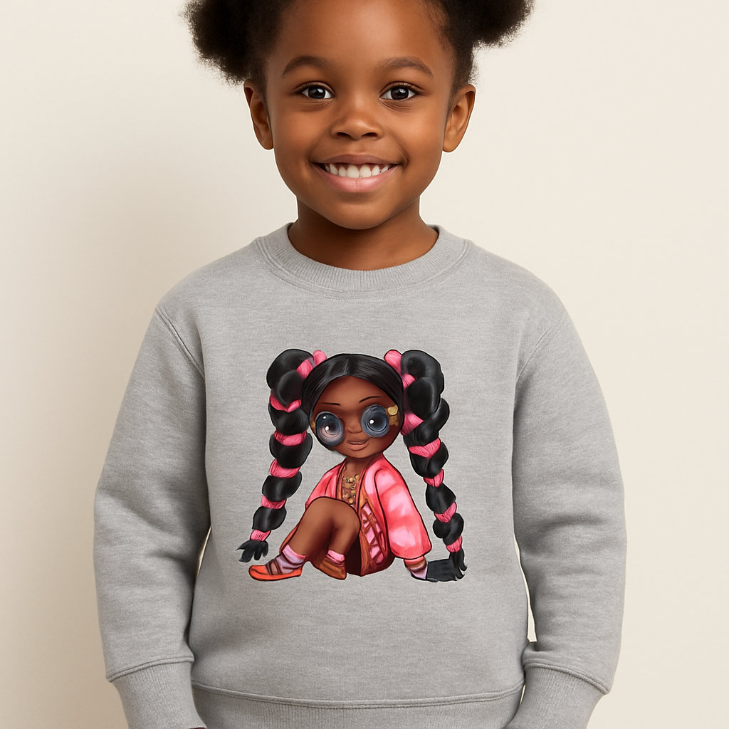 Grey Small Black with Ponytails