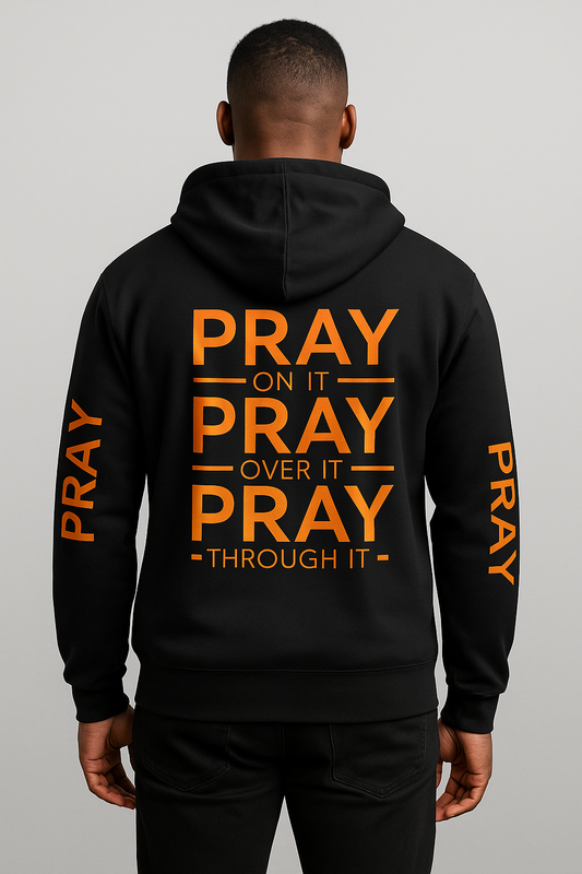 Black Pray over it Hoodie