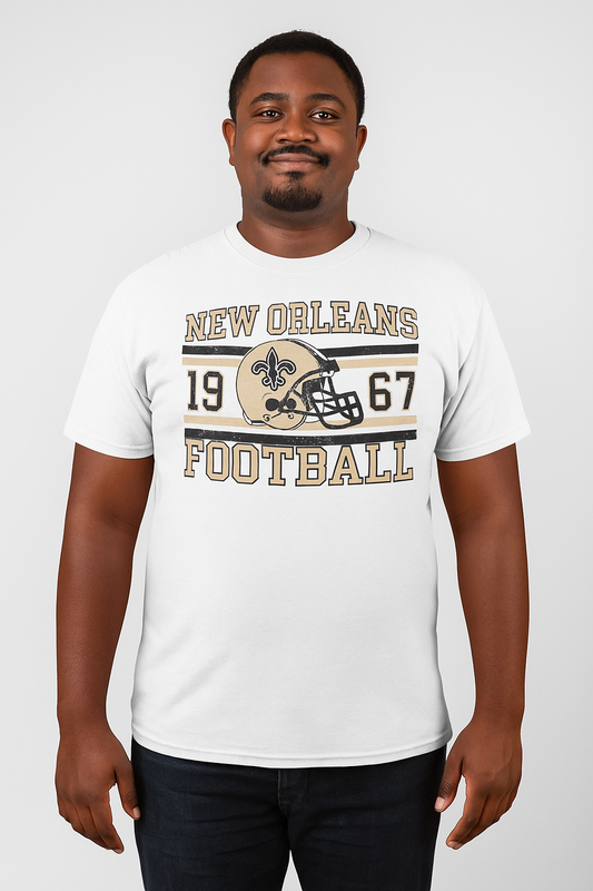 New Orleans Football Unisex XL White