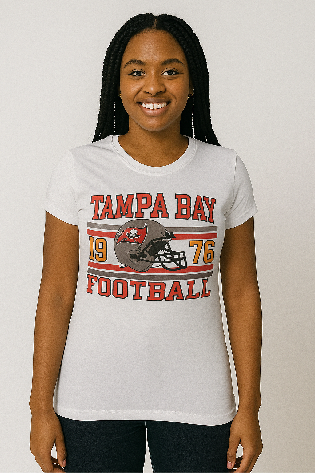 Tampa Football Ladies Large White