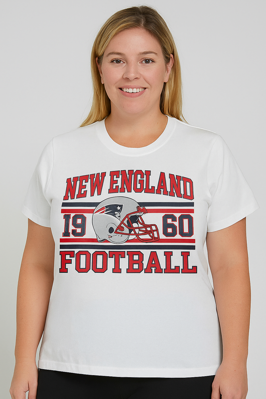 New England Football Large Ladies White