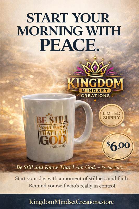 Be Still scripture cup