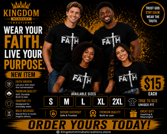 Black T-shirt - Faith