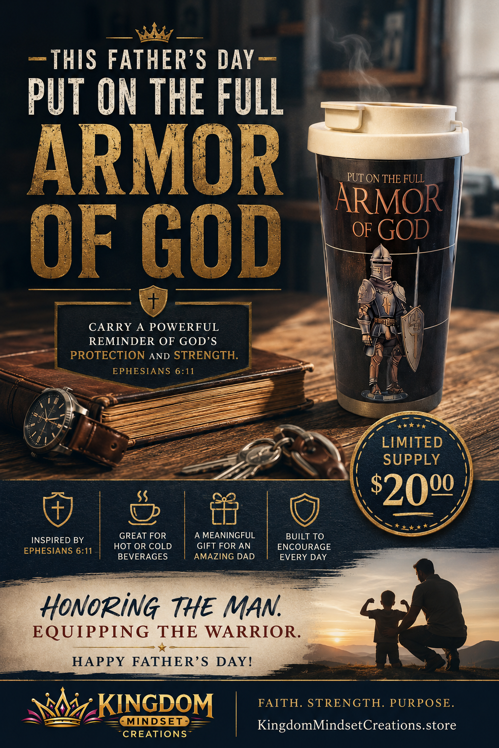 Put on the full Armor of God’s coffee cup